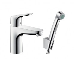 MONOMANDO LAVABO 100 CON DUCHA BIDE FOCUS HANSGROHE