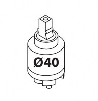 CARTUCHO CERAMICO 40mm TRES